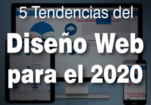 5 Tendencias del diseño web para el 2020