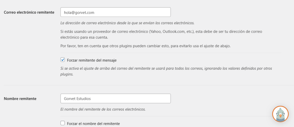 Configuración de WP Mail SMTP