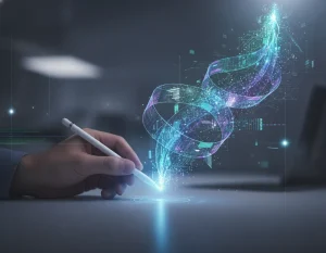 Colaboración entre inteligencia artificial y creatividad humana en las tendencias del diseño gráfico 2026