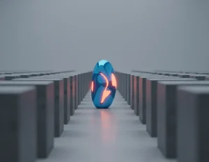 Concepto de diferenciación visual en el diseño de identidad corporativa