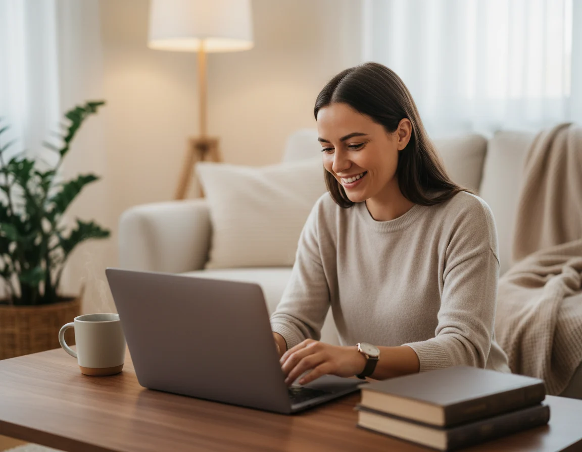Emprendedor logrando un equilibrio saludable entre trabajo y vida personal