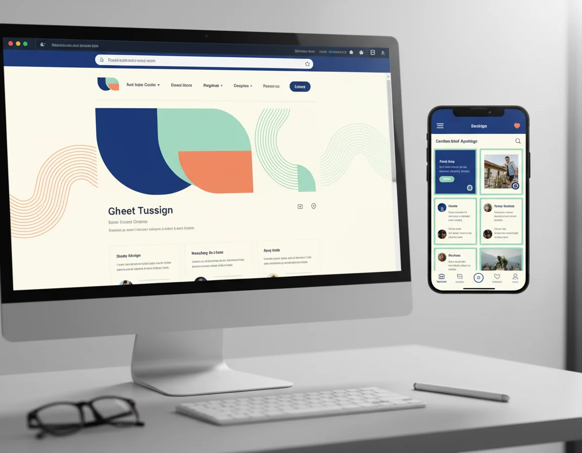 Ejemplo de coherencia visual en diseño de múltiples plataformas