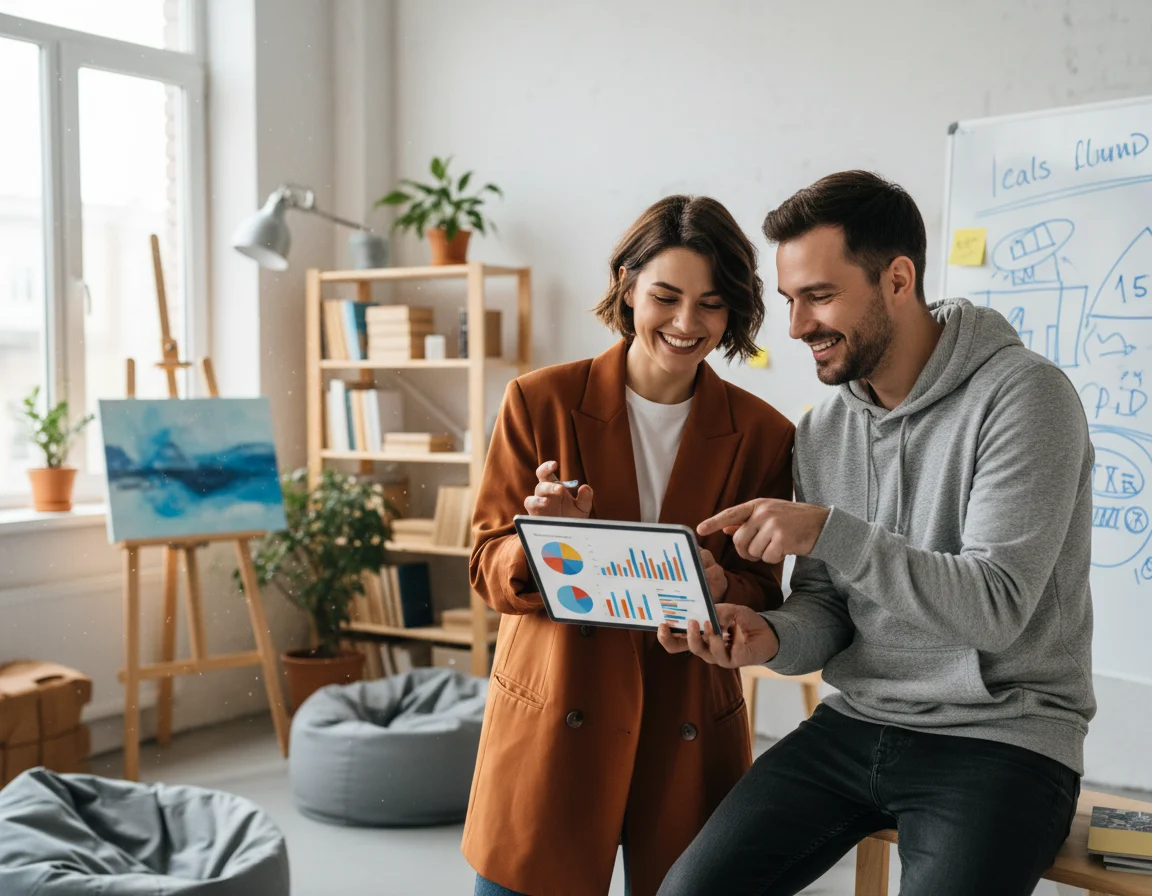 Equipo de trabajo diseñando una estrategia de comunicación y atención al cliente.