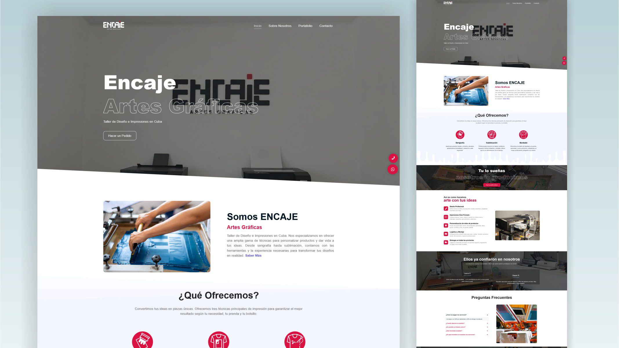 Web encaje artes gráficas